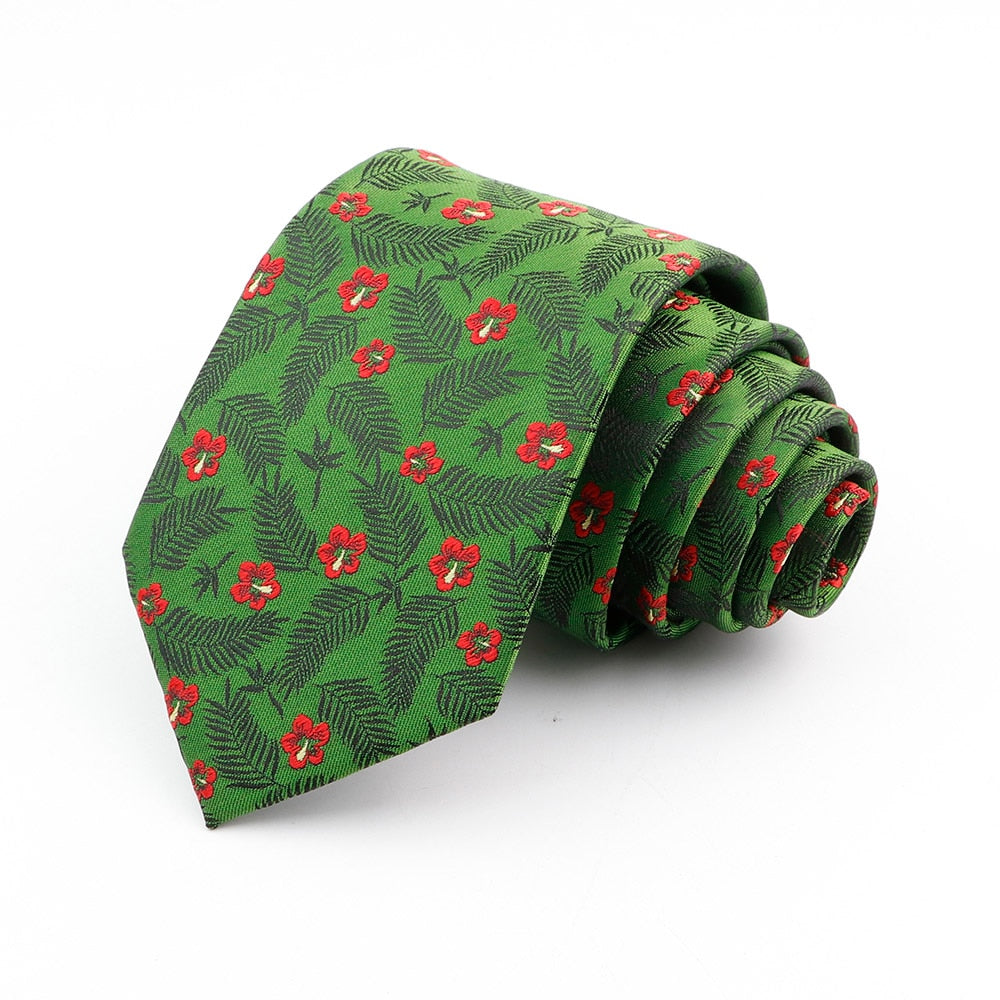 Corbata de Flores Verdes