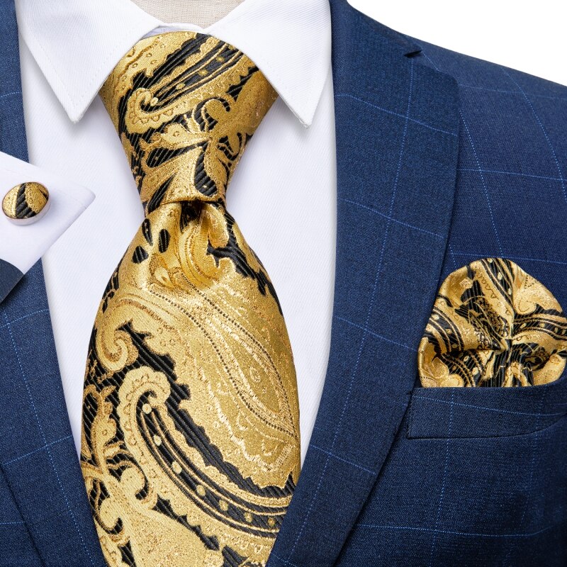 Corbata de Cachemira Amarilla