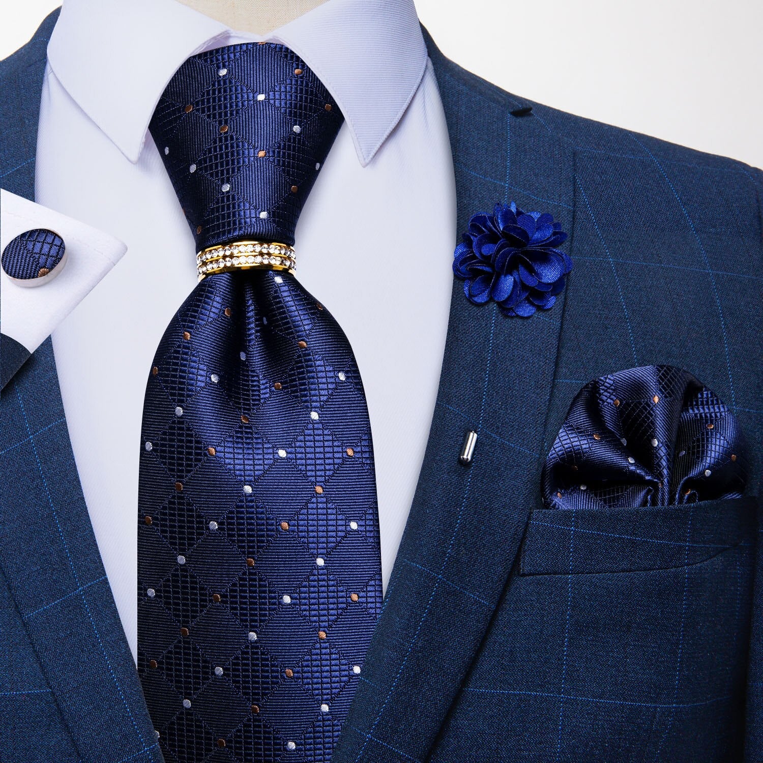 Corbata de Hombre Azul Marino
