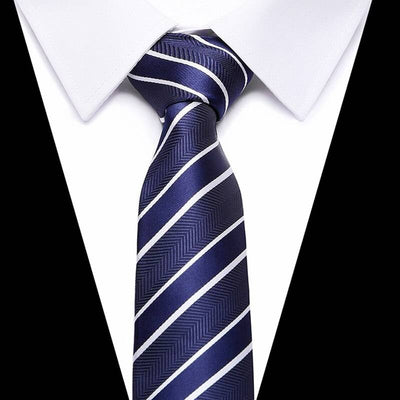 Corbata de Rayas Azules