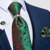 Corbata Verde y Rosa