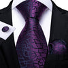 Corbata con Estampado Púrpura