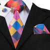Corbata Multicolor con Estampado de Cuadros