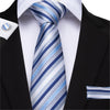Corbata Azul Gris