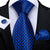 Corbata Azul con Estampado de Cuadros