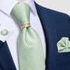Corbata Verde Puntos Blancos