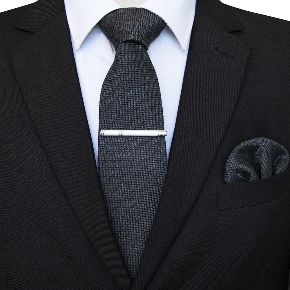 Corbata de Lana Gris Oscuro