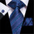 Corbata de Rayas Azul y Púrpura