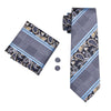 Corbata de Rayas Gris y Azul