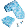 Corbata Azul con Dibujo