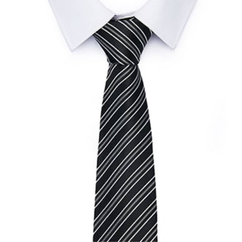 Corbata Gris y Negra