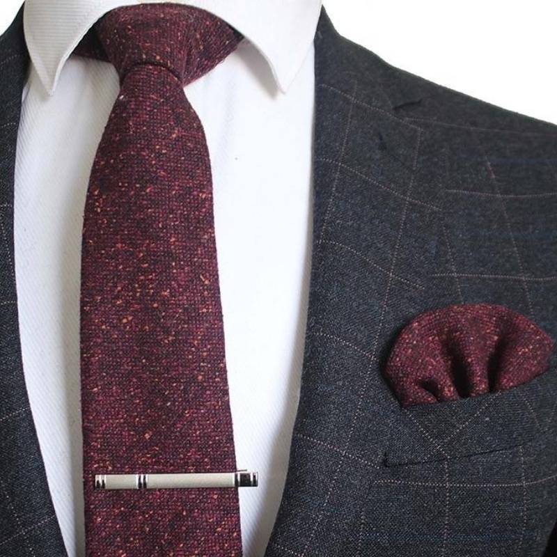 Corbata de Lana Burdeos