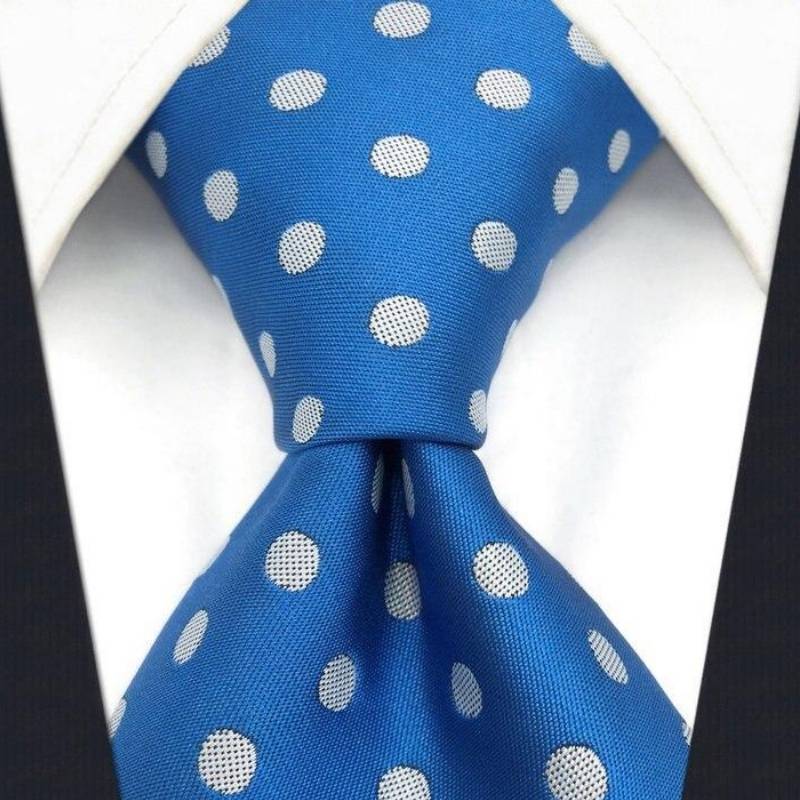 Corbata de Puntos Azules