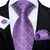Corbata Púrpura Claro con Estampado de Cuadros