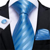 Corbata de Rayas Azul Cielo