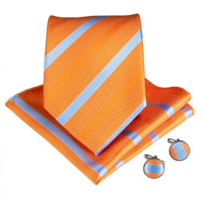Corbata Azul y Naranja